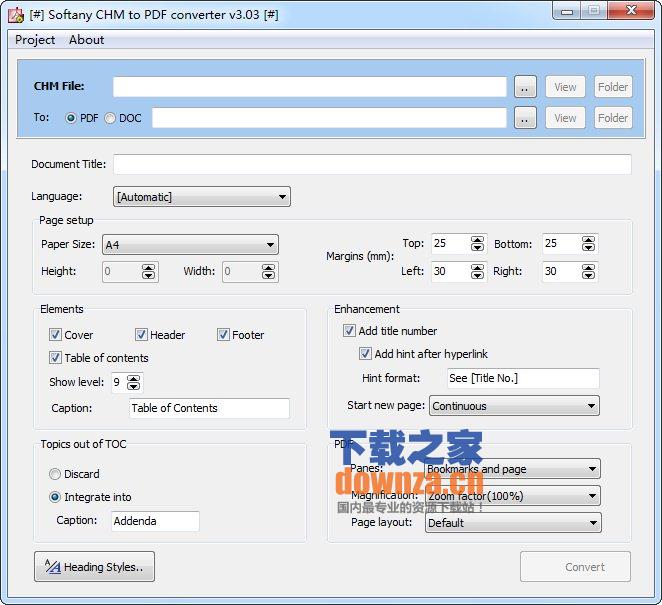 chm转pdf(Softany CHM to PDF converter)