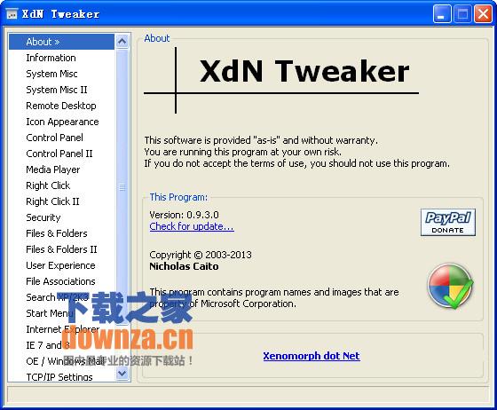 XdN Tweaker(系统设置工具)