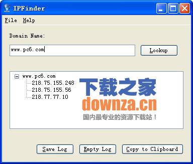 域名IP查询工具(IPFinder)