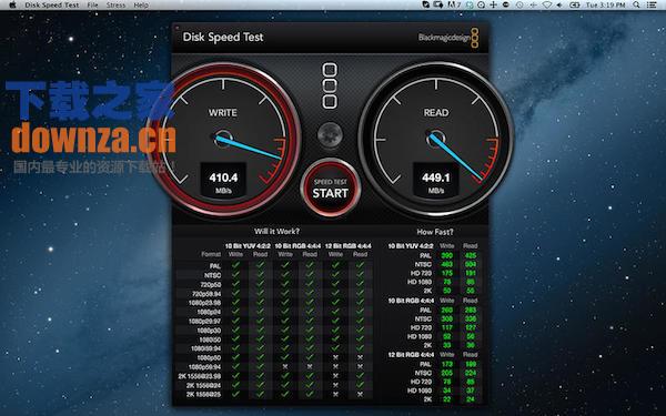 blackmagic disk speed test mac