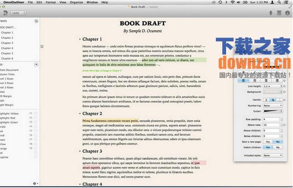 OmniOutliner Mac版