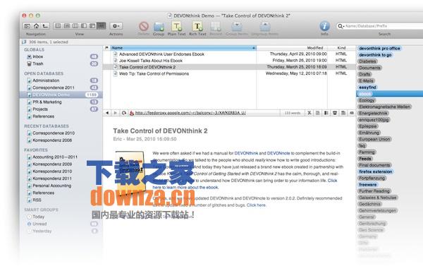 DEVONthink Pro for mac