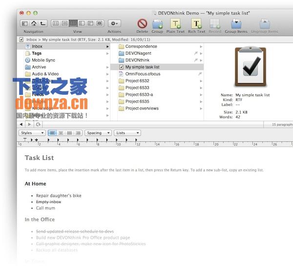 DEVONthink Pro for mac