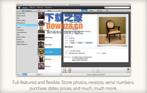 Home Inventory for mac