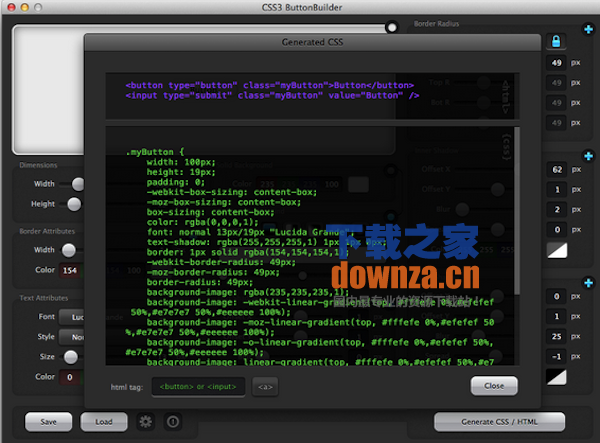 CSS3 Buttonbuilder Mac版