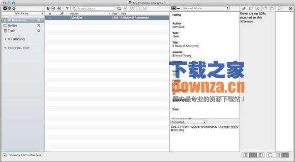 EndNote X7 Mac版