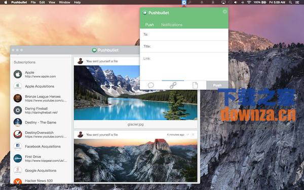 Pushbullet Mac版