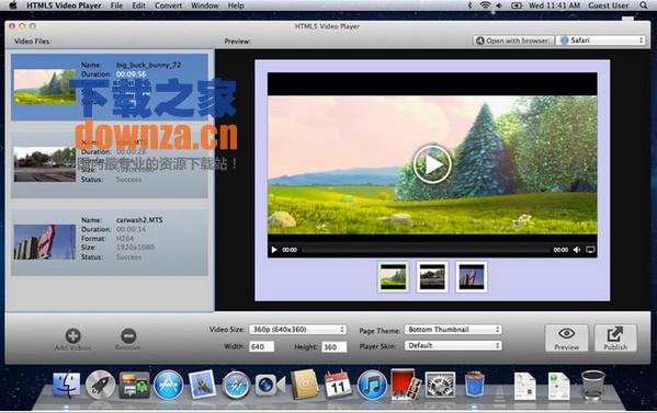 HTML5 Video Player for Mac