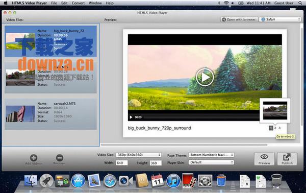 HTML5 Video Player for Mac