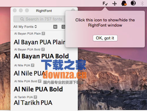 RightFont for mac