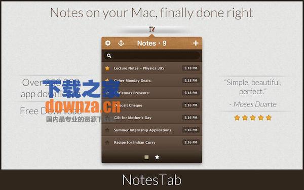NotesTab for mac