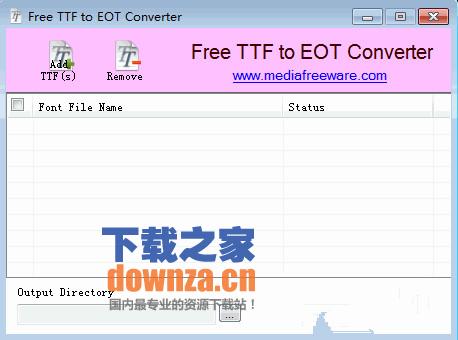 TTF转换为EOT格式(Free TTF to EOT Converter)