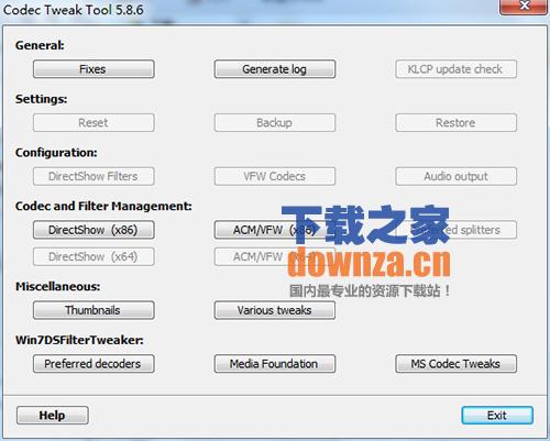 K-Lite Codec Tweak Tool(解码器扫描修复工具)