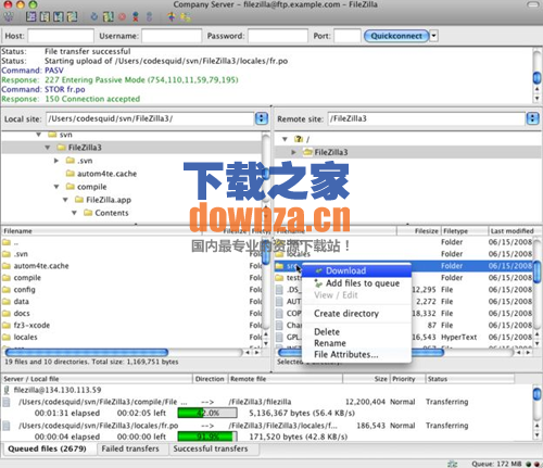 FileZilla Mac版(免费FTP客户端)