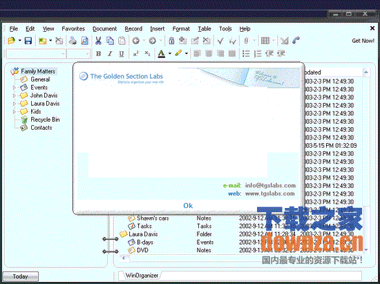 TGS Labs WinOrganizer